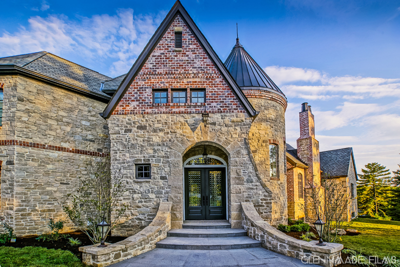 Custom Home Exterior in Ladue, Missouri