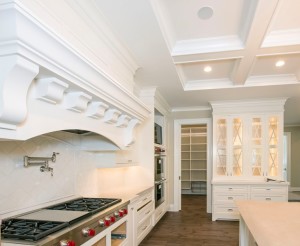 Gourmet country kitchen with stovetop