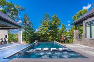New Home pool area
