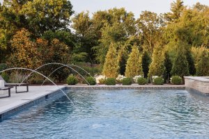 Custom Home with Custom Pool building