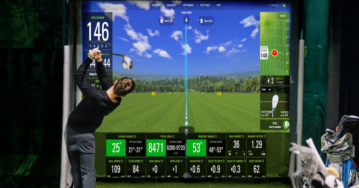 golf simulator room